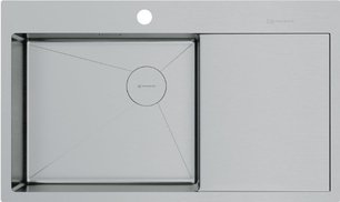 Мойка Omoikiri AKISAME 86 SIDE IN-L нержавеющая сталь крыло справа фото