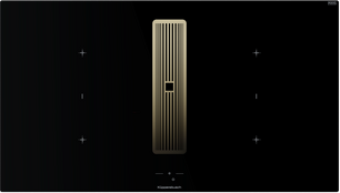 Индукционная варочная поверхность с вытяжкой Kuppersbusch KMI 9850.1 SR-E Gold фото в Челябинске