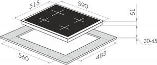 Комбинированная варочная панель MAUNFELD EEHS.64.3CS/KG фото 2 в Челябинске Комбинированная варочная панель MAUNFELD EEHS.64.3CS/KG фото 2 в Челябинске