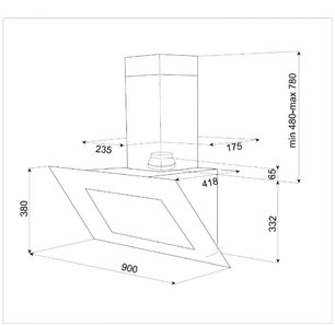Вытяжка Teka DVT 90 HP WHITE фото 2 в Челябинске