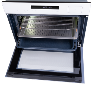 Компактный духовой шкаф с паром Maunfeld MCMO5016STGW фото 4 в Челябинске