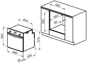 Духовой шкаф Кертинг OKB 5809 CSX PRO фото 4 в Челябинске Духовой шкаф Korting OKB 5809 CSX PRO фото 4 в Челябинске