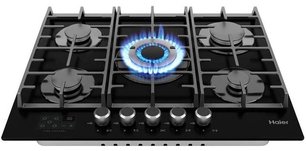 Газовая варочная панель Haier HHX-G75CWSB фото 4 в Челябинске