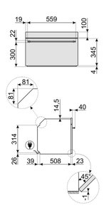 Встраиваемая микроволновая печь Smeg SF4800MP фото 4 в Челябинске
