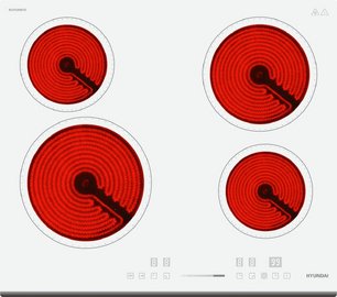 Варочная панель Hyundai HHE 6452 WG фото в Челябинске