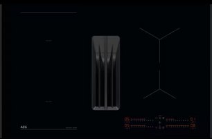 Варочная панель с вытяжкой AEG NCH84B03AB фото в Челябинске
