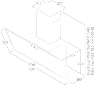 Вытяжка Элика SHIRE BK/A/60 фото 4 в Челябинске Вытяжка Elica SHIRE BK/A/60 фото 4 в Челябинске