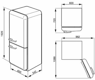 Холодильник Смег FAB32RPN1 фото 3 в Челябинске Холодильник Smeg FAB32RPN1 фото 3 в Челябинске