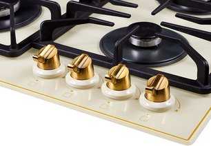 Газовая варочная поверхность Куперсберг FQ663 C Gold фото 2 в Челябинске Газовая варочная поверхность Kuppersberg FQ663 C Gold фото 2 в Челябинске