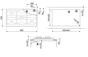Варочная панель Smeg SRV896POGH фото 4 в Челябинске