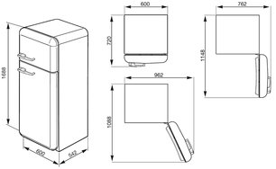 Холодильник Смег FAB30RB1 фото 3 в Челябинске Холодильник Smeg FAB30RB1 фото 3 в Челябинске