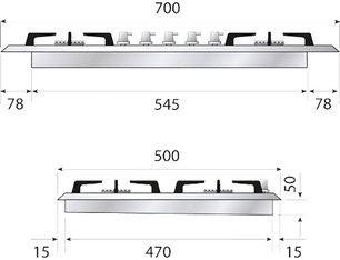 Варочная панель Ilve HCB70CN/AWB фото 2 в Челябинске
