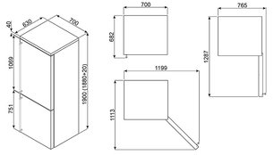 Холодильник Смег FA8003AO фото 2 в Челябинске Холодильник Smeg FA8003AO фото 2 в Челябинске
