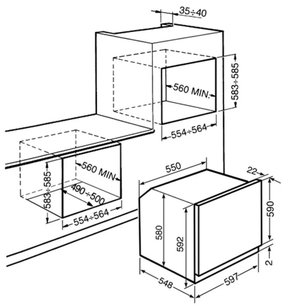 Духовой шкаф Смег SFP130S-1 фото 2 в Челябинске Духовой шкаф Smeg SFP130S-1 фото 2 в Челябинске