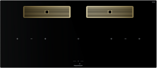 Индукционная варочная поверхность с вытяжкой Kuppersbusch KMI 12850.0 SR-S Gold фото в Челябинске