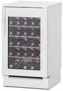 Винный шкаф Фестиво 50 VL 50VL9410733 (белый/нержавеющая сталь) фото в Челябинске Винный шкаф Festivo 50 VL 50VL9410733 (белый/нержавеющая сталь) фото в Челябинске