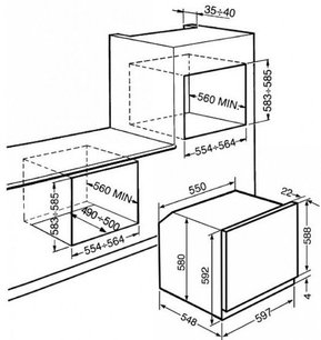 Духовой шкаф Smeg SFP496N фото 2 в Челябинске