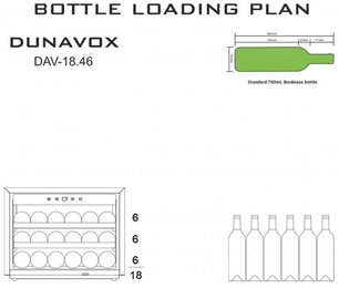 Винный шкаф Дунавокс DAV-18.46B.TO фото 4 в Челябинске Винный шкаф Dunavox DAV-18.46B.TO фото 4 в Челябинске