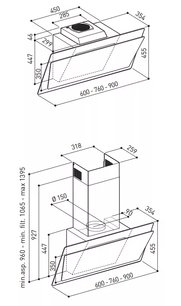 Вытяжка Кертинг KHC 67070 GWN фото 2 в Челябинске Вытяжка Korting KHC 67070 GWN фото 2 в Челябинске