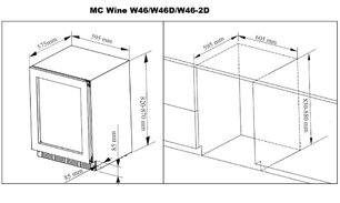 Винный шкаф МС Вайн W46B фото 3 в Челябинске Винный шкаф MC Wine W46B фото 3 в Челябинске