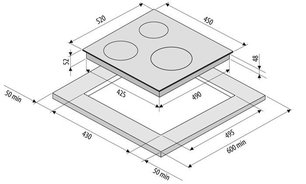 Электрическая варочная поверхность Крона CORTO 45 BL фото 4 в Челябинске Электрическая варочная поверхность KRONA CORTO 45 BL фото 4 в Челябинске