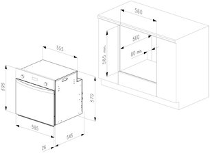 Духовой шкаф Korting OKB 9102 CSGN PRO фото 3 в Челябинске