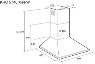 Вытяжка Кертинг KHC 5740 X фото 2 в Челябинске Вытяжка Korting KHC 5740 X фото 2 в Челябинске