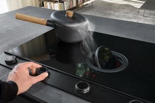 Варочная панель с вытяжкой Elica NIKOLATESLA UNPLUGGED BL/F/90 фото 3 в Челябинске