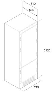Встраиваемый холодильник Бертаззони REF75PRL фото 4 в Челябинске Встраиваемый холодильник Bertazzoni REF75PRL фото 4 в Челябинске
