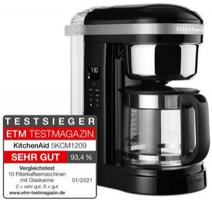Кофеварка Китчен Эйд 5KCM1209EOB фото 3 в Челябинске Кофеварка KitchenAid 5KCM1209EOB фото 3 в Челябинске