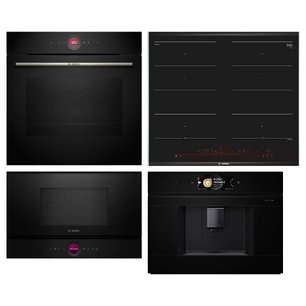 Bosch (варочная панель PXX675DV1E + духовой шкаф HBG7722B1 + микроволновая печь BFR7221B1 + кофемашина CTL9181B0) фото в Челябинске Bosch (варочная панель PXX675DV1E + духовой шкаф HBG7722B1 + микроволновая печь BFR7221B1 + кофемашина CTL9181B0) фото в Челябинске