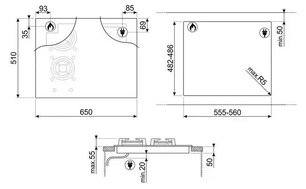 Варочная панель Smeg PM3643D фото 4 в Челябинске