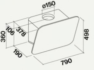 Вытяжка Фалмек Tab 80 White фото 2 в Челябинске Вытяжка Falmec Tab 80 White фото 2 в Челябинске