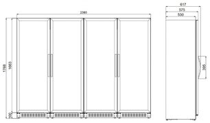 Винный шкаф Дометик C125G Quattro Classic фото 3 в Челябинске Винный шкаф Dometic C125G Quattro Classic фото 3 в Челябинске