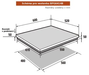 Газовая варочная панель Brandt BPG6414B фото 4 в Челябинске