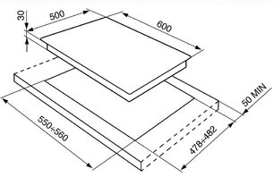 Варочная панель Smeg SPR864AVOGH фото 2 в Челябинске