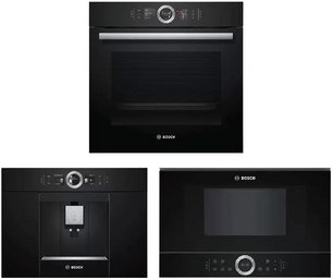 Bosch (духовой шкаф HSG636BB1 + кофемашина CTL636EB6 + микроволновая печь BFR634GB1) фото в Челябинске