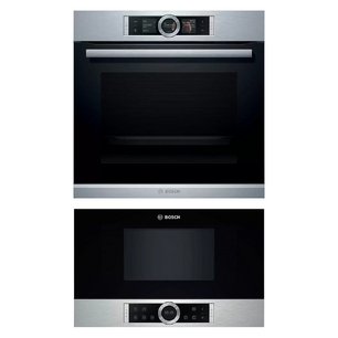 Bosch (духовой шкаф HBG636ES1 + микроволновая печь BFL 634GS1) фото в Челябинске