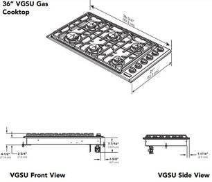 Газовая варочная панель Viking EVGSU5361SS фото 4 в Челябинске