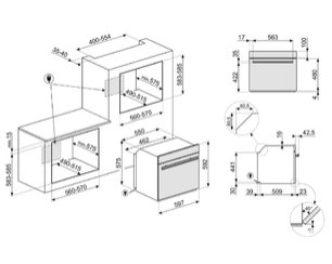 Духовой шкаф Smeg SFP6604WSPNX фото 2 в Челябинске