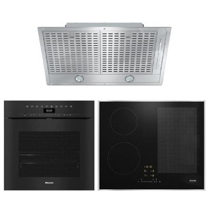 Miele (варочная панель KM7464 FR + духовой шкаф H7260B OBSW + вытяжка DA 2578) фото в Челябинске Miele (варочная панель KM7464 FR + духовой шкаф H7260B OBSW + вытяжка DA 2578) фото в Челябинске
