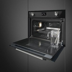 Компактный духовой шкаф с пароваркой Smeg SF4920VCN1 фото 2 в Челябинске