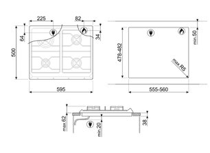 Варочная панель Smeg SR964BGH фото 4 в Челябинске