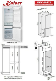 Встраиваемый холодильник Кайзер EKK 60176 фото 4 в Челябинске Встраиваемый холодильник Kaiser EKK 60176 фото 4 в Челябинске