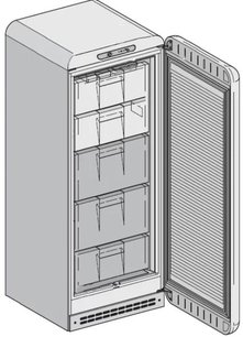 Холодильник Смег CVB20RP фото 4 в Челябинске Холодильник Smeg CVB20RP фото 4 в Челябинске