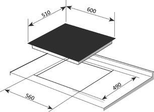 Электрическая варочная панель Brandt BPV1641B фото 4 в Челябинске