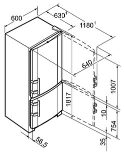 Холодильник Либхер CNPesf 3513 Comfort NoFrost фото 4 в Челябинске Холодильник Liebherr CNPesf 3513 Comfort NoFrost фото 4 в Челябинске