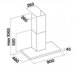 Вытяжка Фалмек Luce 90 Glass White wall фото 2 в Челябинске Вытяжка Falmec Luce 90 Glass White wall фото 2 в Челябинске