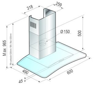 Вытяжка Кертинг KHC 6731 X фото 2 в Челябинске Вытяжка Korting KHC 6731 X фото 2 в Челябинске