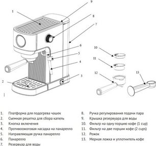 Кофеварка Кертинг KCM 1004 ER фото 4 в Челябинске Кофеварка Korting KCM 1004 ER фото 4 в Челябинске